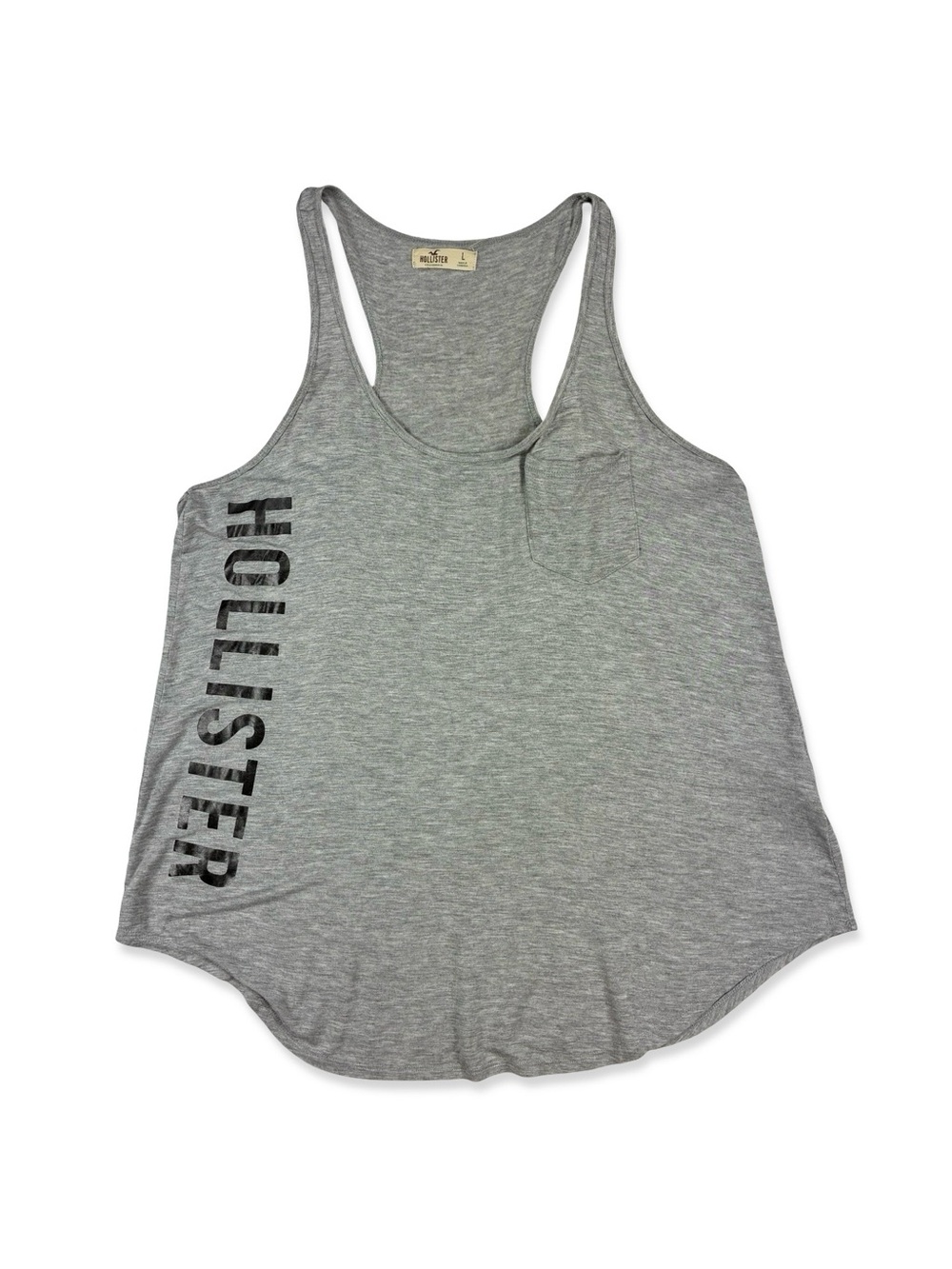 Hollister Gray Logo Swing Tank Top
